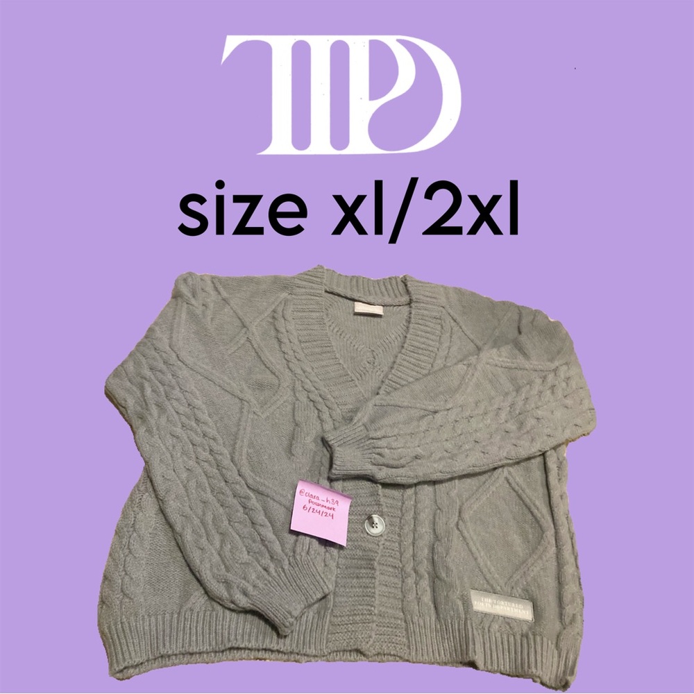 TTPD Cardigan- Size XL/2XL - Official Taylor Swift Store Cardigan
